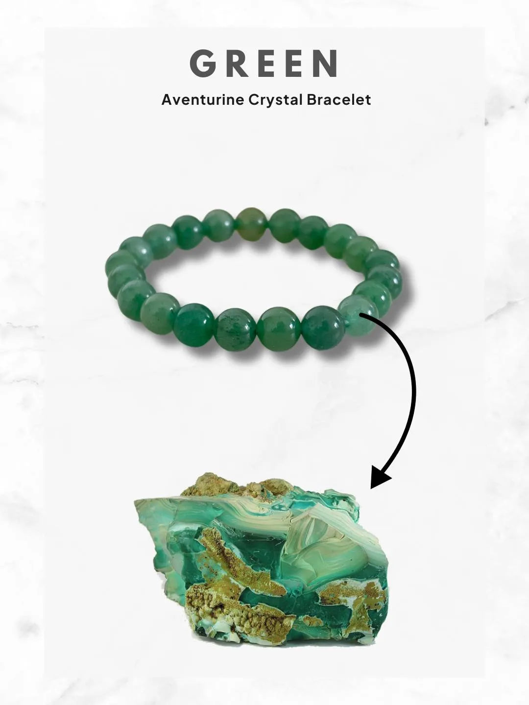 Ishhaara Green Aventurine Crystal Bracelet