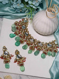 Ishhaara Green Bridal Jumki Necklace