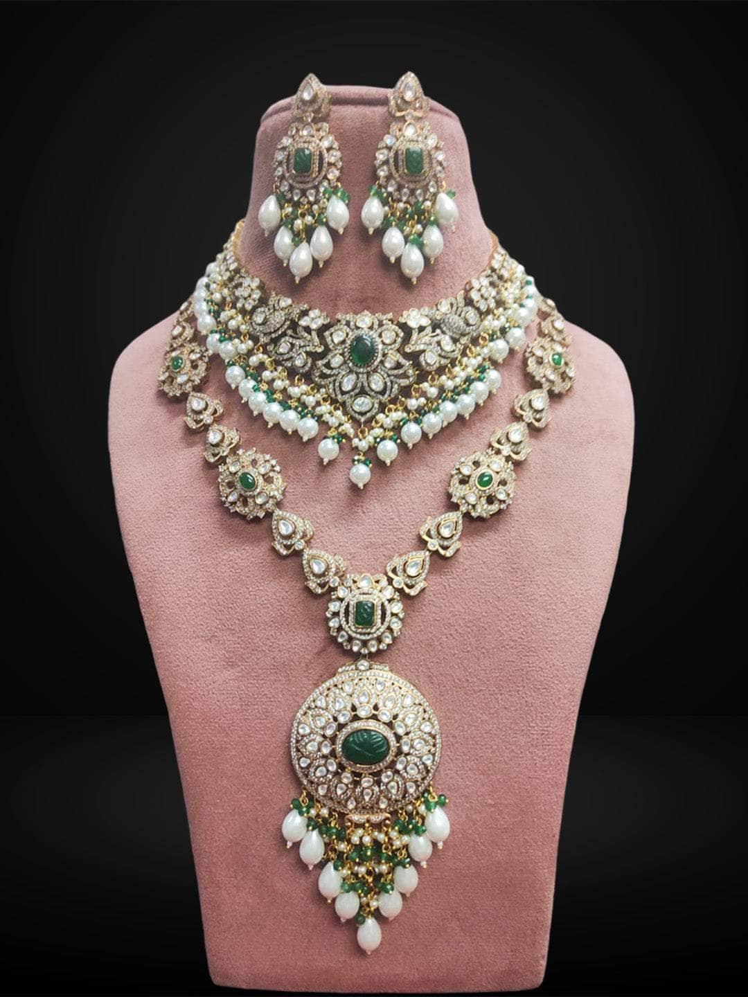 Ishhaara Bridal Kundan Necklace Full Set