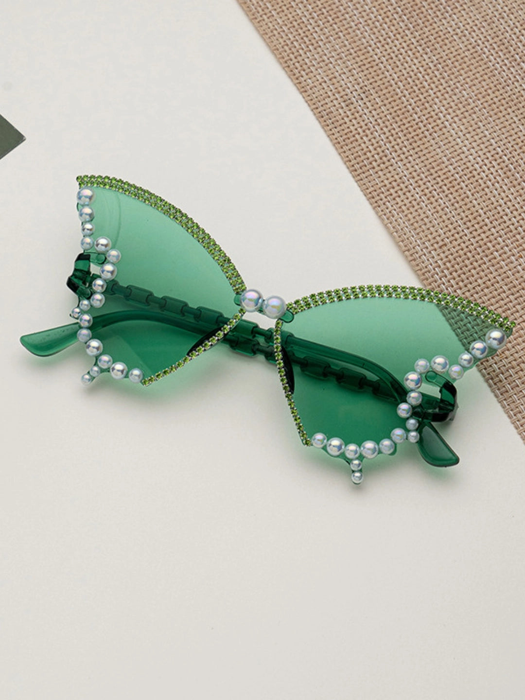 Ishhaara Pink Butterfly Sunglasses