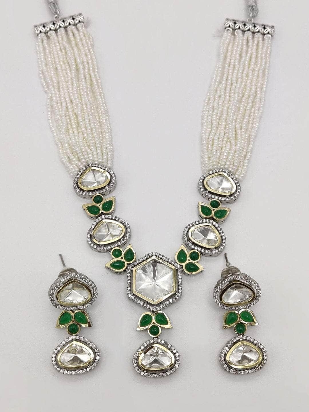 Ishhaara Cheed Beed Kundan Necklace
