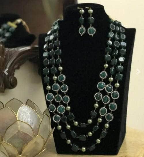Ishhaara Colored Beads Layered Necklace