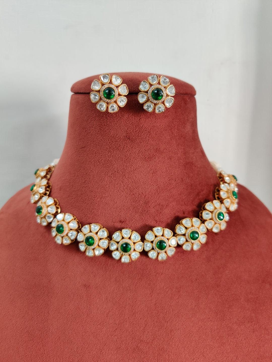 Ishhaara Floral Shape Choker Set