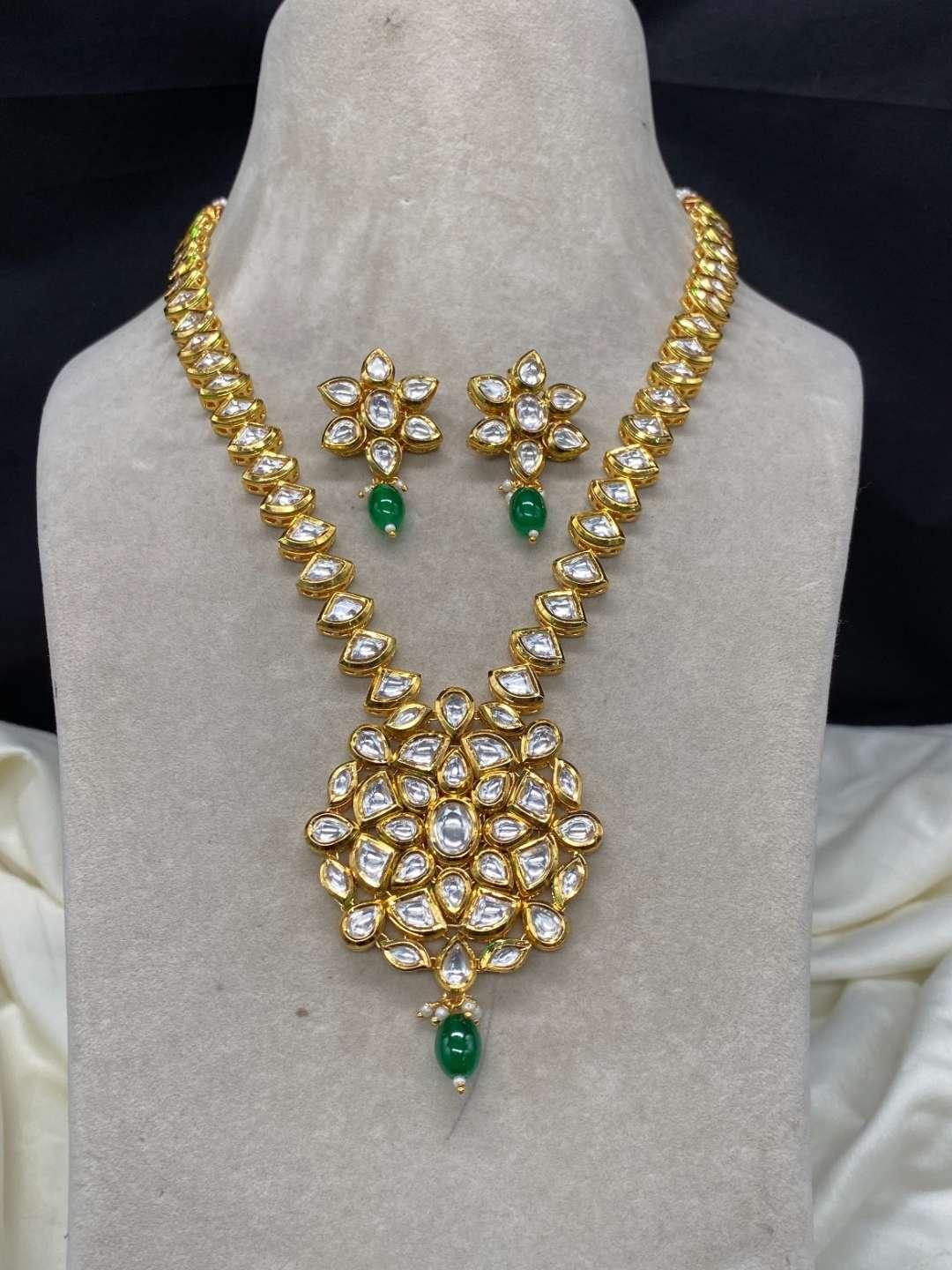 Ishhaara Red Gorgeous Kundan Designer Necklace Set