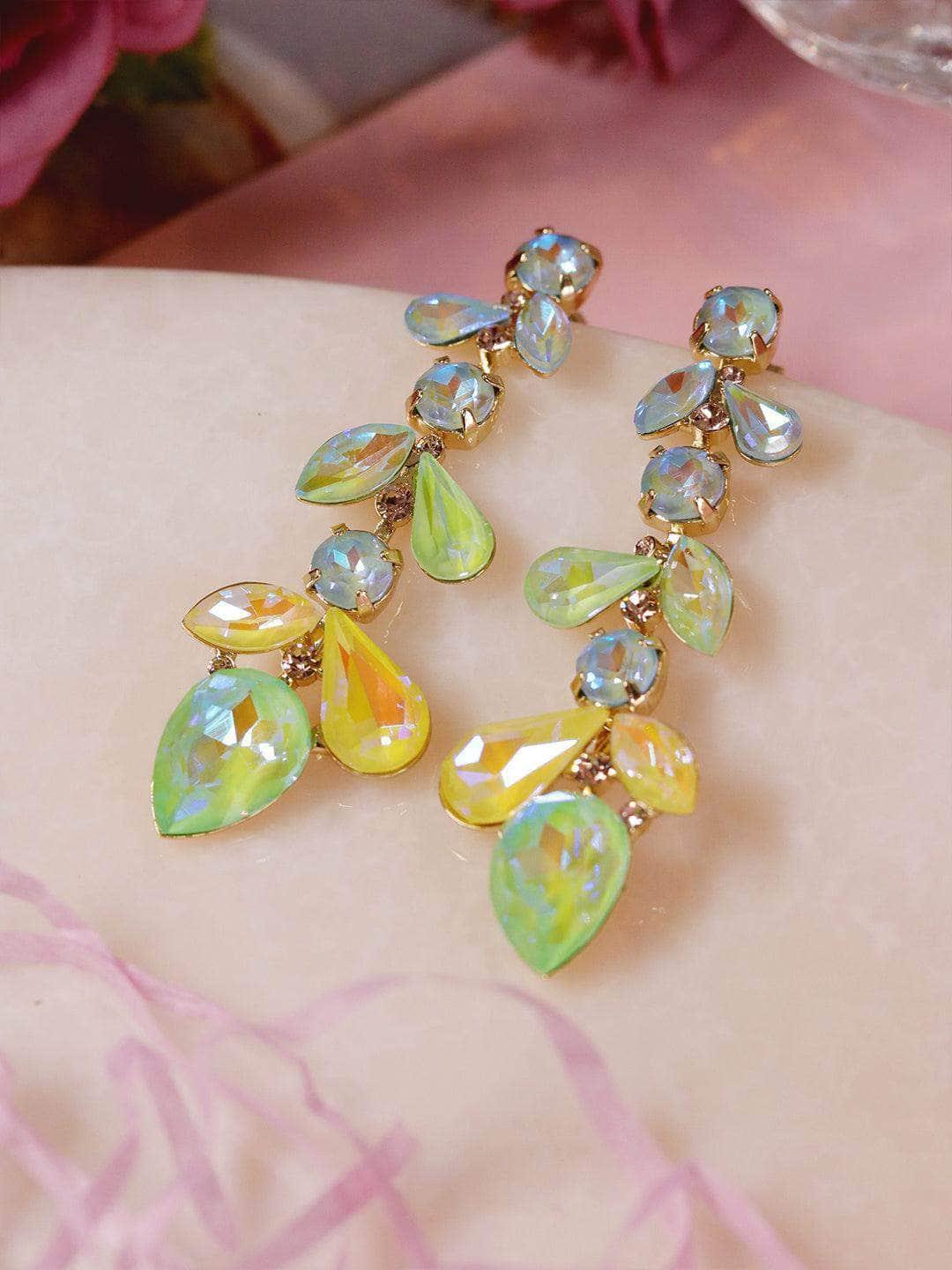 Ishhaara Gradient Drop Earrings Oceanic