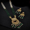 Ishhaara Long Half Chand Necklace Set