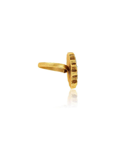 Ishhaara Green Lotus Ring