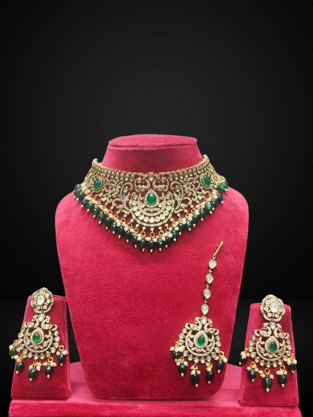 Ishhaara Meenakari Kundan Studded Heavy Necklace