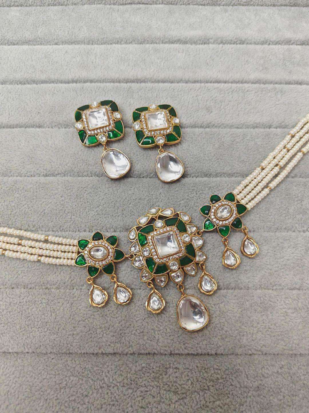 Ishhaara Moissanite Choker Set