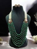 Ishhaara Green Multilayered Moti Mala