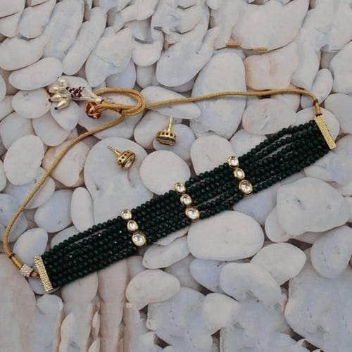 Ishhaara Onex Beaded Kundan Stone Choker Set