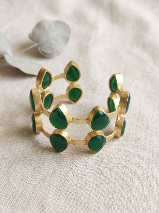 Ishhaara Green Onyx Stone Bracelet