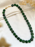 Ishhaara Green Pearl Beaded Contemprorary Necklace