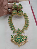 Ishhaara Green Precious Kundan Studded Maanga Neckpiece