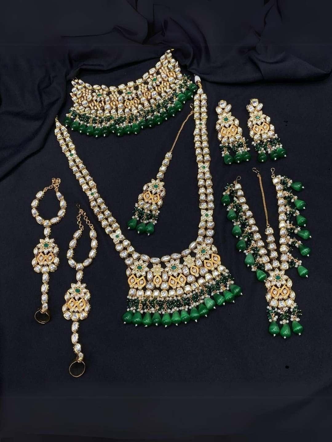 Ishhaara Premium Kundan Polki Studded Full Bridal Set