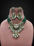 Ishhaara Royal Kundan Studded Beaded Necklace Set