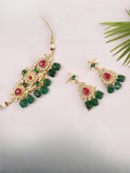 Ishhaara Green Traditional Matt Finish Necklace