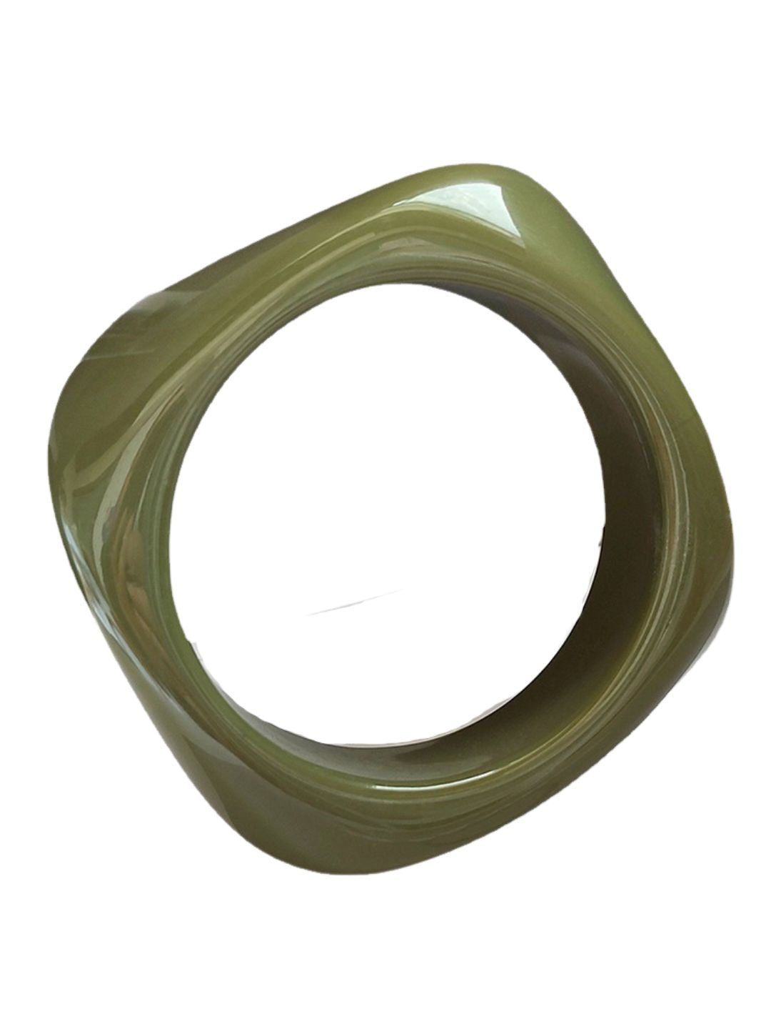 Ishhaara Green Trendy Korean Resin Acrylic Bangle Bracelet