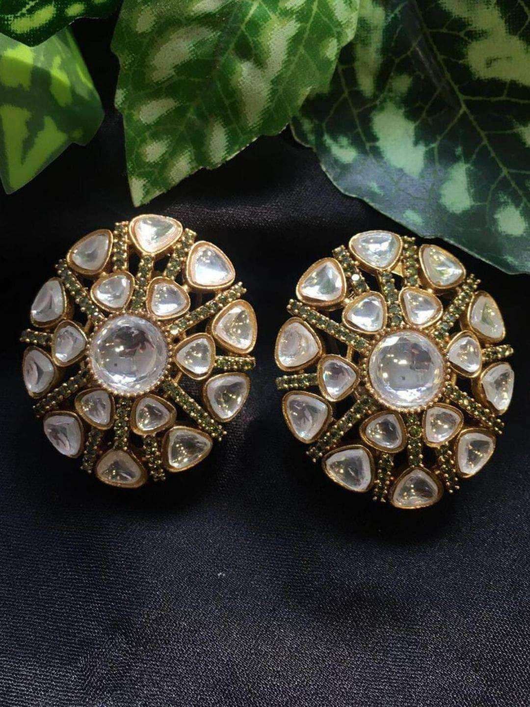 Ishhaara Uncut Polki Studs