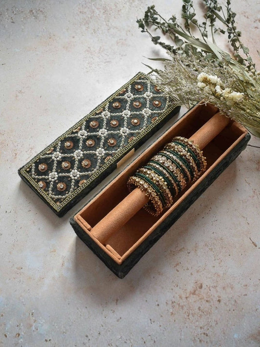 Ishhaara Meenakari Bangle Set with Kundan Work — handcrafted Indian jewellery