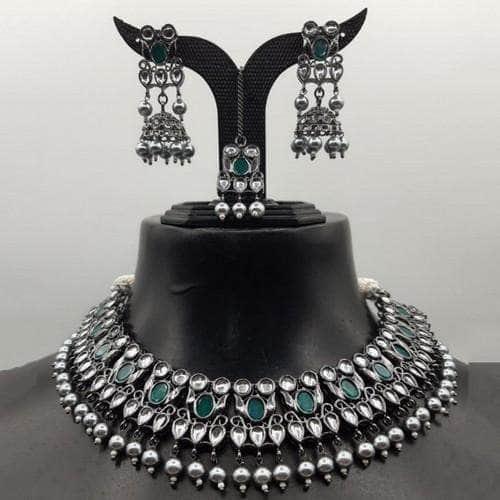 Ishhaara Victorian Grey Pearls Set