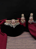 Ishhaara Hand Painted Kundan Patch Choker