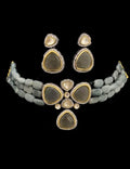 Ishhaara Kundan Stone Studded Choker Necklace Set