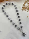 Ishhaara Grey Multicolor Pearl Necklaces