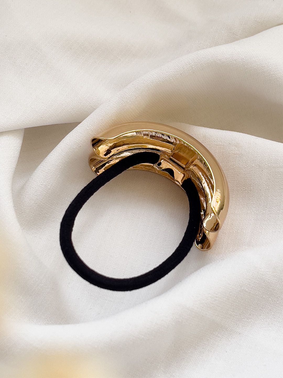 Ishhaara Half Cuff Stainless Steel Rubber Band