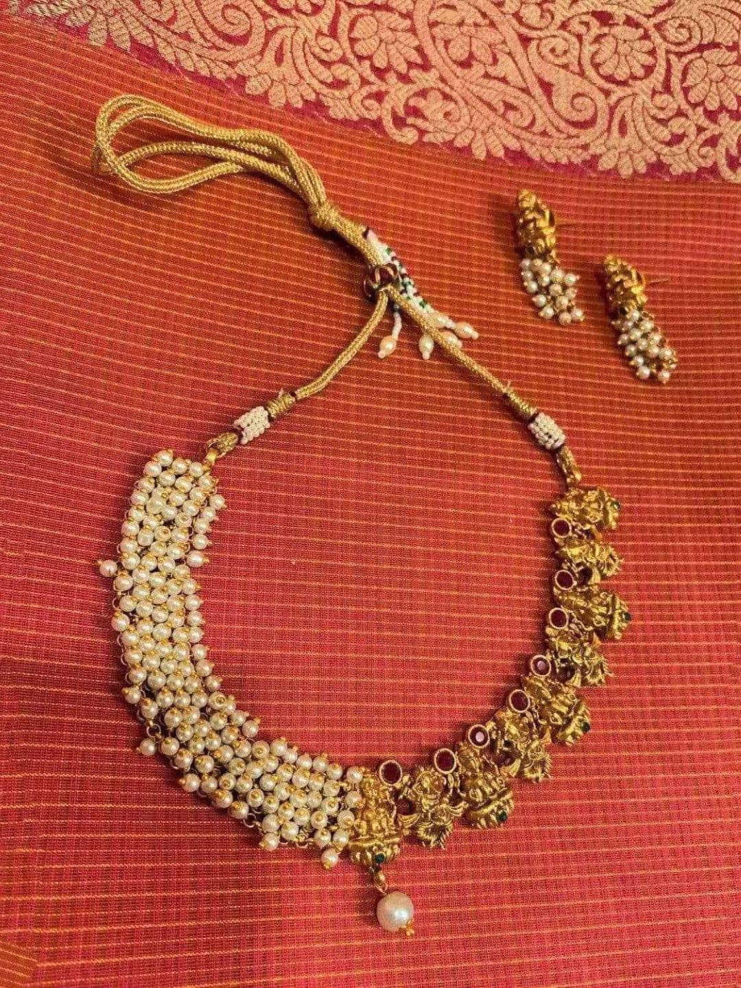 Ishhaara Half Lakshmi Necklace