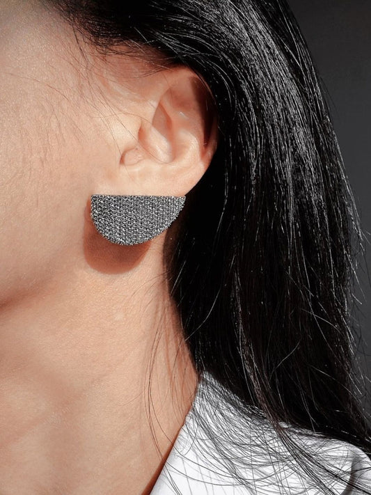 Ishhaara Half Moon Studs