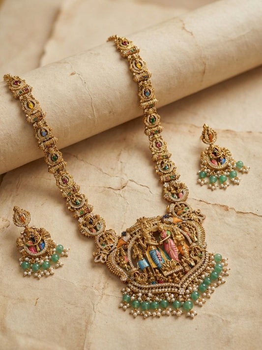 Ishhaara Hand Painted Srinivasa Kalyanam Haaram