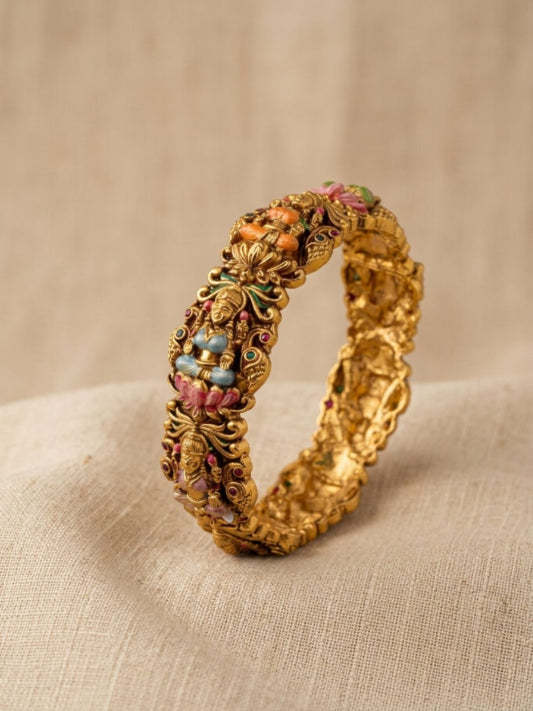 Ishhaara Handcrafted Enameled Laxmi Bangle