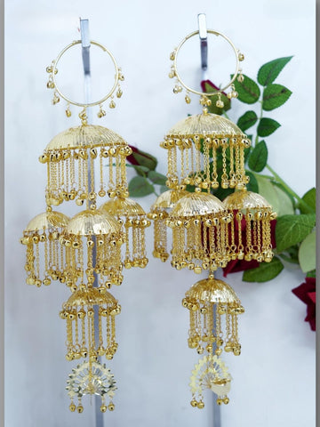 Ishhaara Handcrafted Gold Plated Kaleera With Intricate Filigree Design