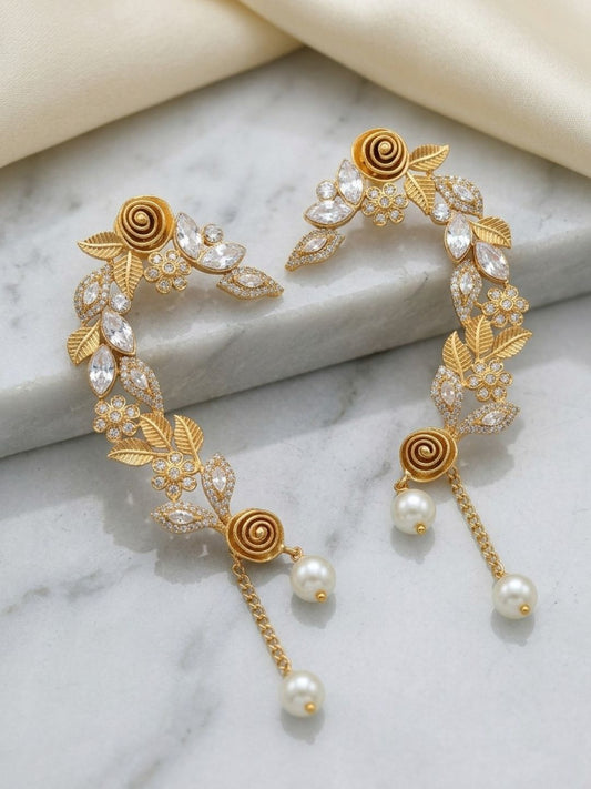 Ishhaara Handcrafted Jhala Designed Earcuff Earrings