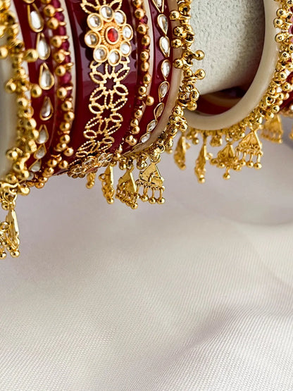 Ishhaara Handcrafted Kundan And Ghoongroo Studded Chooda