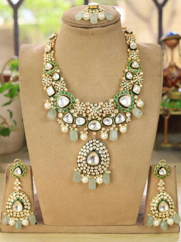 Ishhaara Handcrafted Long Kundan Set