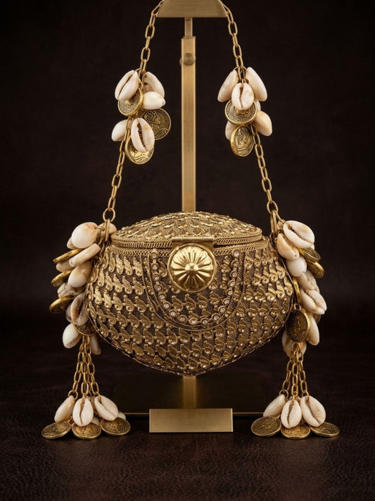 Ishhaara Handcrafted Mini Oxidised Bag