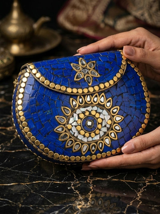Ishhaara Handcrafted Mosaic Clutch