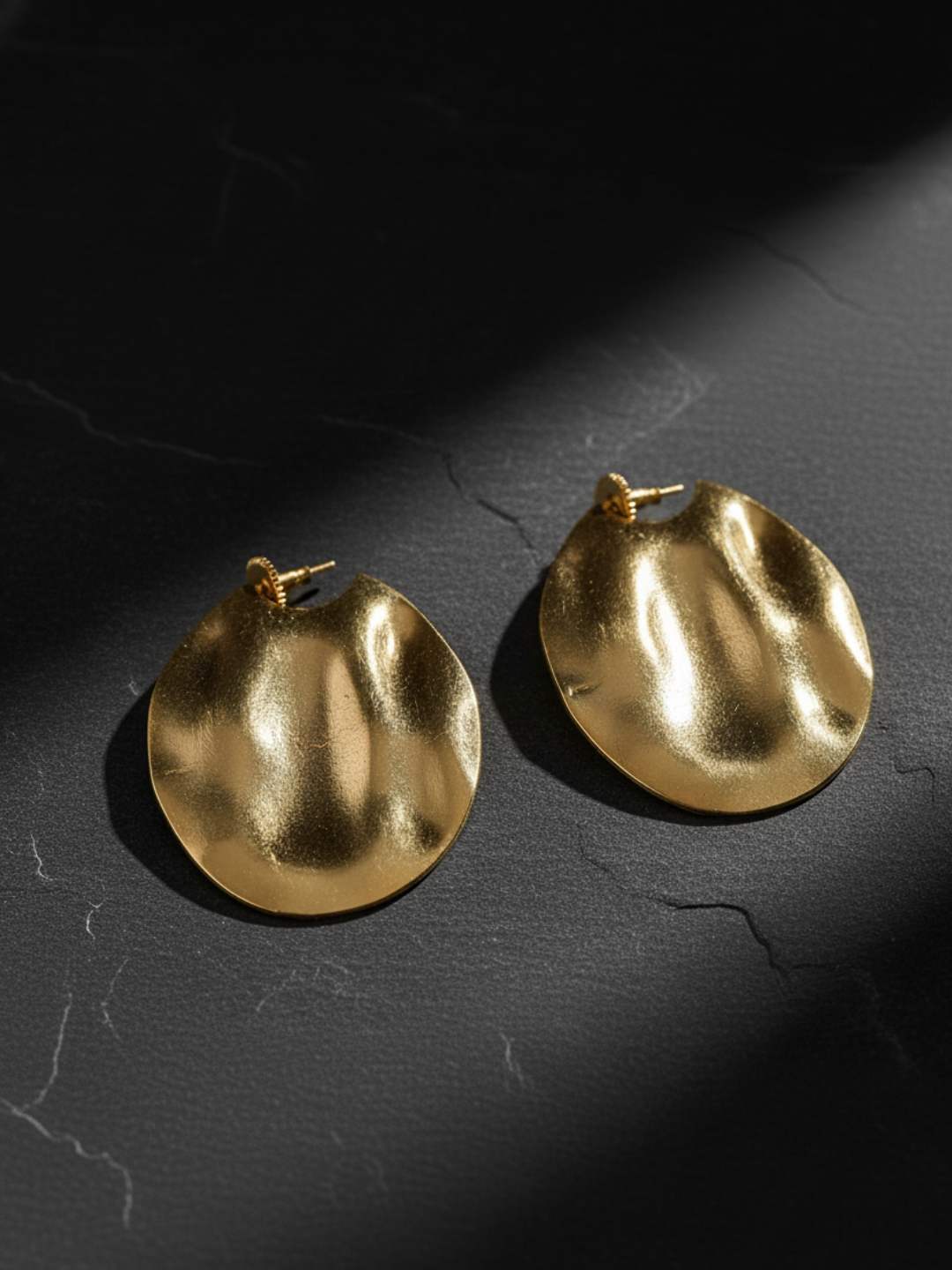 Ishhaara Handcrafted Oval Drop Earrings
