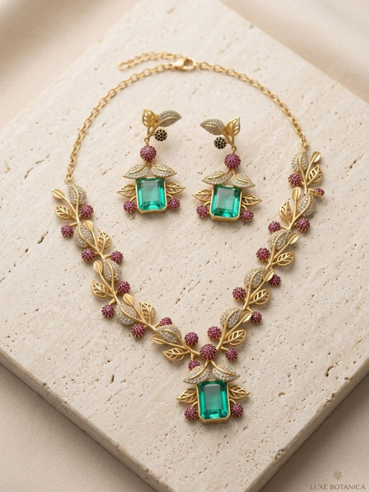 Ishhaara Handcrafted Pastel Green Necklace