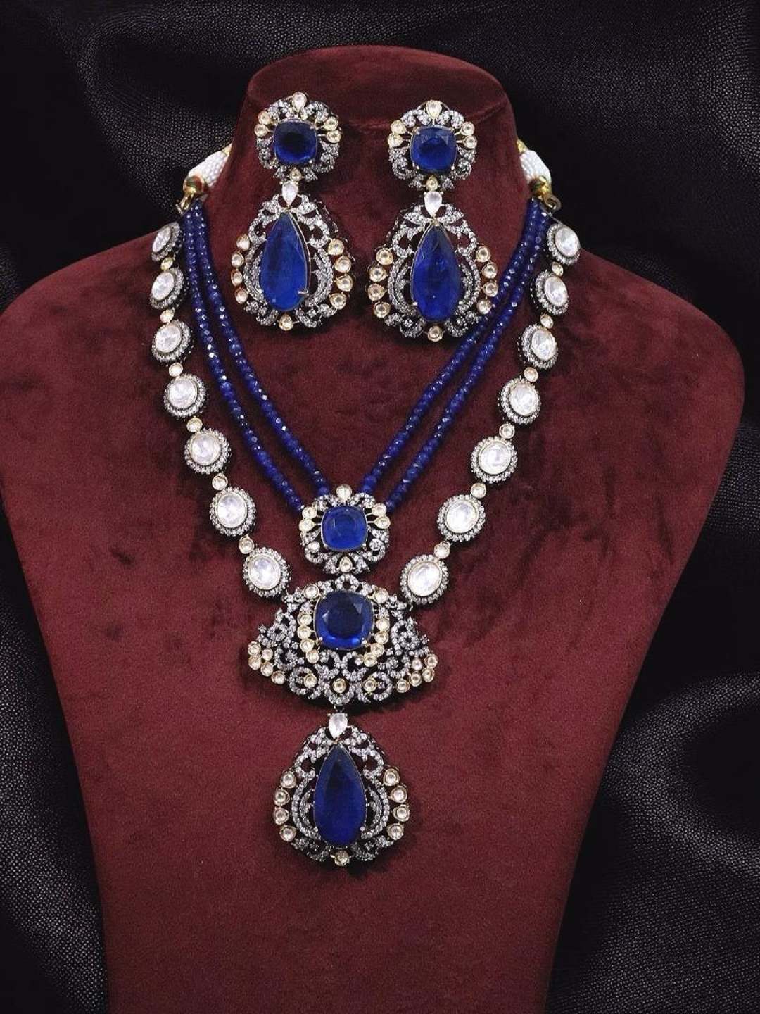 Ishhaara Handcrafted Polki Layer Necklace Set