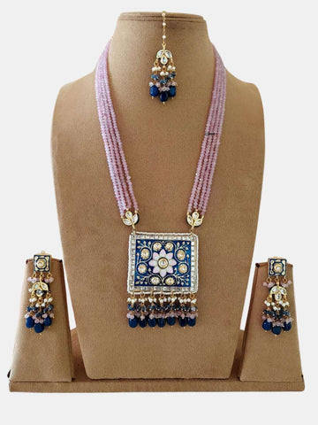 Ishhaara Handmade Kundan Necklace Set