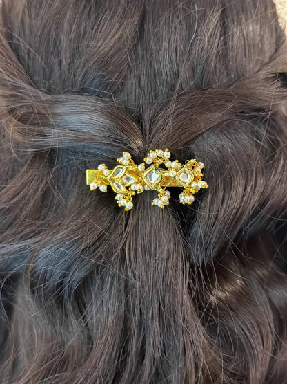 Ishhaara Handmade Kundan Studded Hairpin