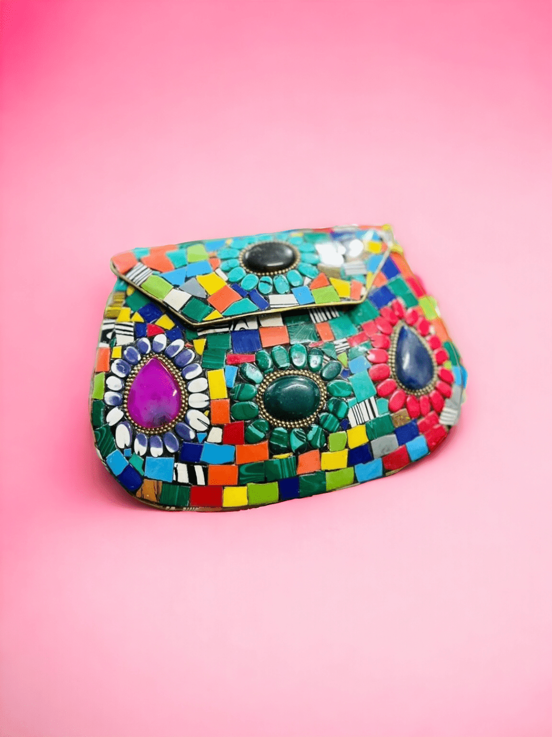 Ishhaara Handmade Mosaic Metal Bag