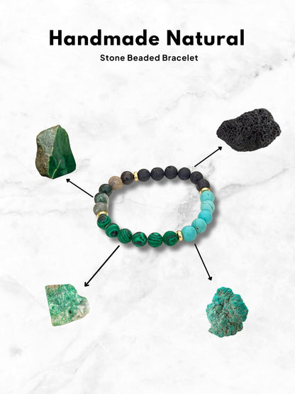 Ishhaara Handmade Natural Stone Beaded Bracelet