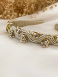 Ishhaara Handmade Pearl And Kundan Studded Ethnic Hairband