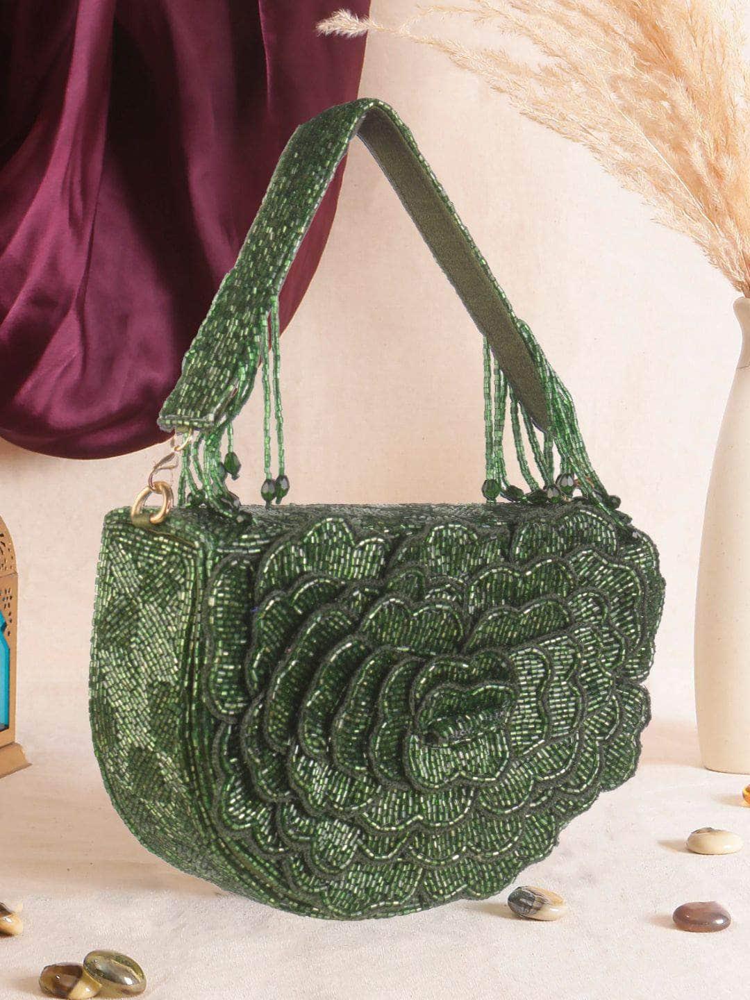 Ishhaara Handmade Rose Clutch Bag