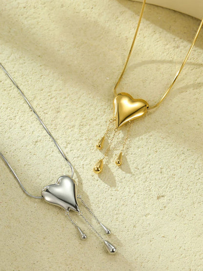 Ishhaara Heart Drip Necklace