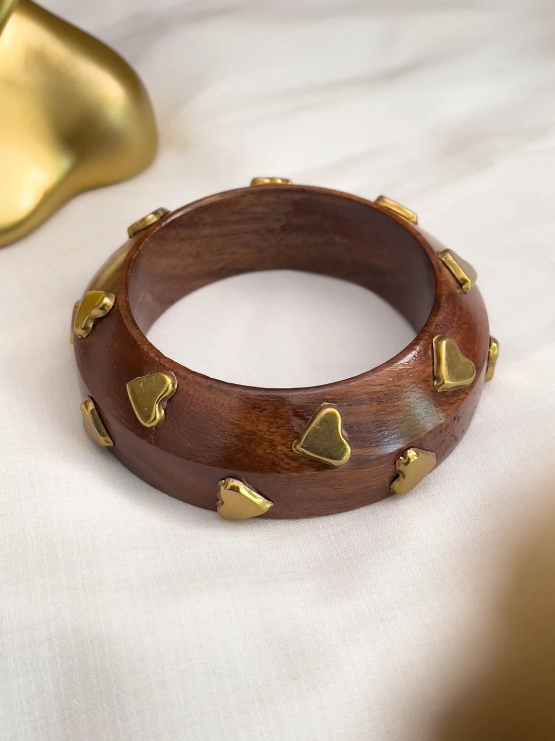 Ishhaara Heart Wooden Bracelet